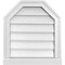 Ekena Millwork Octagonal Top Surface Mount PVC Gable Vent w/ 2"W x 2"P Brickmould Sill Frame, 18"W x 20"H GVPOT18X2003SN - alternate 1